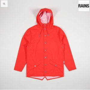 Rains red waterproof jacket